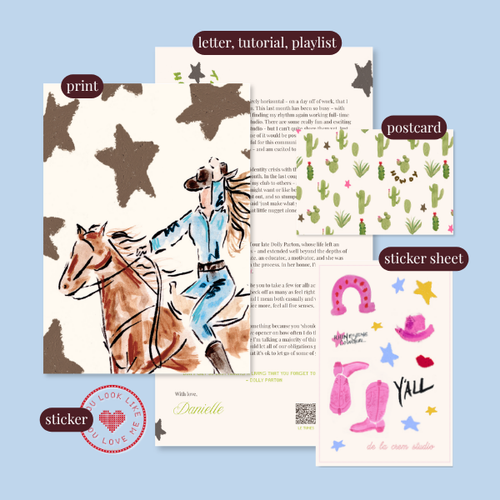 Crem Press snail mail art club monthly mailings